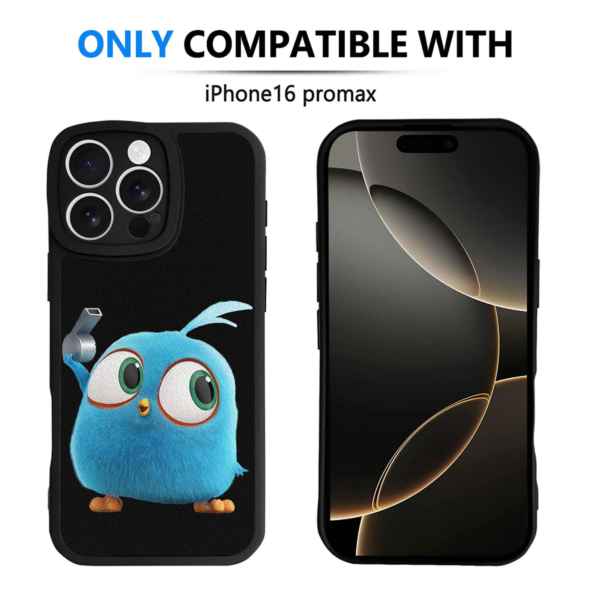 （画像用） Angry Birds アングリーバード 【iPhone 16シリーズ対応】シリコンスマホケース（レザー調） 材質：シリコン